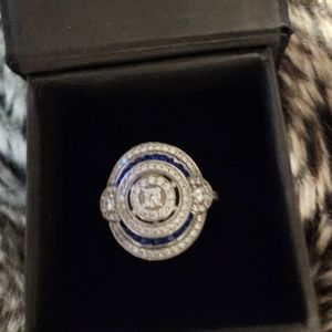 Custome Diamond and sapphire rinv